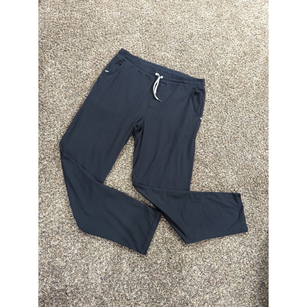 EUC Vuori Black Ponto Performance Pant XL Athletic Drawstring MSRP $98 EXCELLENT